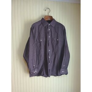 Daniel Cremieux Shirt Mens XL Purple Long Sleeve Button Up Cotton Casual Pocket